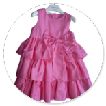  ABITO ROSA BUBBLE CON GALE E FIOCCO 