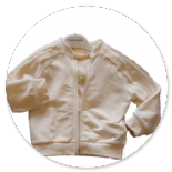 CARDIGAN IN FELPA BEIGE CON  PASSAMANERIA