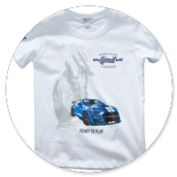  TSHIRT BIANCA CON MACCHINA