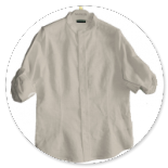 CAMICIA MISTO LINO BEIGE 