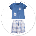 COMPLETO TSHIRT AVION E BERMUDA 