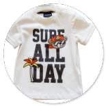 TSHIRT BIANCA CON STAMPA ORSO E SCRITTE 