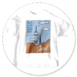 TSHIRT BIANCA CON STAMPA SEUL 