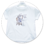 TSHIRT BIANCA STAMPA ORSO 