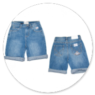 BERMUDA IN JEANS 5 TASCHE 