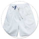 BERMUDA MISTO LINO BIANCO