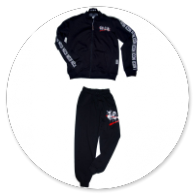 CARDIGAN E PANTALONE IN FELPA NERO