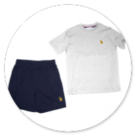 COMPLETO TSHIRT BIANCA E BERMUDA 