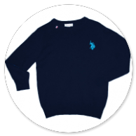 MAGLIA PARICOLLO BLU 