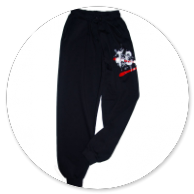 PANTALONE IN FELPA NERO 