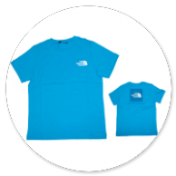 T-SHIRT-MANICA-CORTA-AZZURRO LOGO-DOPPIO-