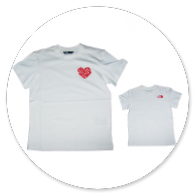 T-SHIRT-MANICA-CORTA-BIANCA--STAMPA-LOGO-CUORE-
