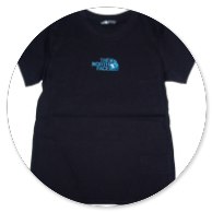 T-SHIRT-MANICA-CORTA-NERA--LOGO-PICCOLO-COLORATO-