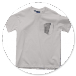 TSHIRT BEIGE CON TASCHINO 