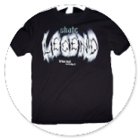 TSHIRT NERA CON SCRITTA BIANCA 