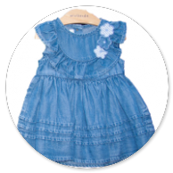  ABITO IN CHAMBRAY CON  GALA 