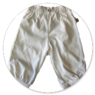 PANTALONE A PALLONCINO BIANCO