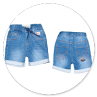 BERMUDA JEANS IN FELPA 