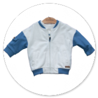 CARDIGAN BEIGE CON MANICA AVION 