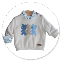 MAGLIA BEIGE CON ORSETTI 