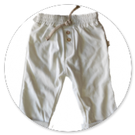 PANTALONE IN FELPA BIANCO 