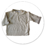 TSHIRT NIDO D'APE CREMA CON TASCHINO 