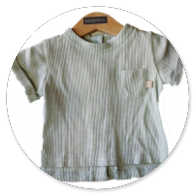 TSHIRT VERDE OPERATA CON TASCA