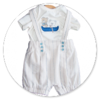 BEIGE CON ORSETTO E SALOPETTE BEIGE 